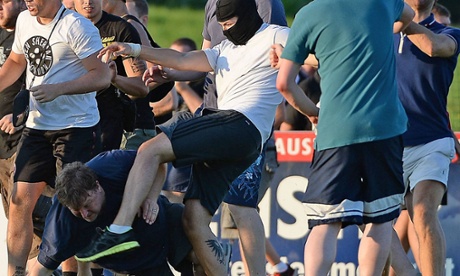 The incidents took place after the final whistle.