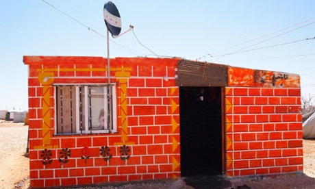 Caravan at Za'atari refugee camp