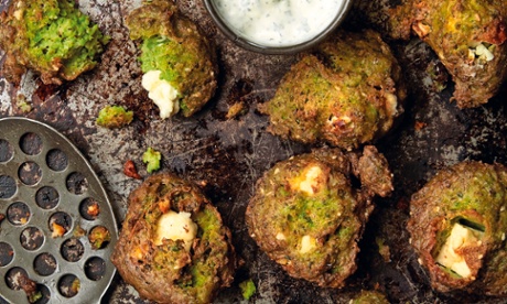 Pea and za'atar fritters