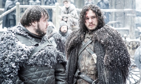 Sam and Jon … John Bradley-West with Kit Harington.