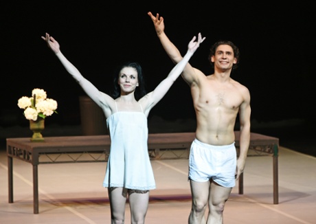 Natalia Osipova and Ivan Vasiliev take a bow at Ardani 25.