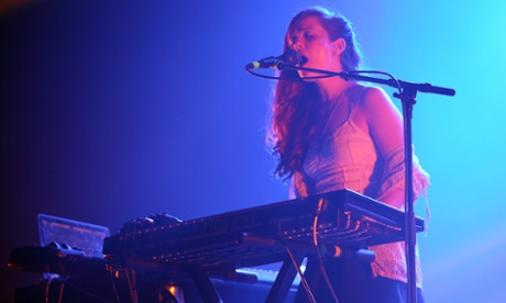 Tech mate: Jessy Lanza performs live.