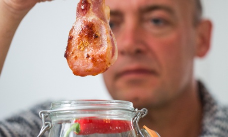 Could be a rash move? Phil considers the bacon.