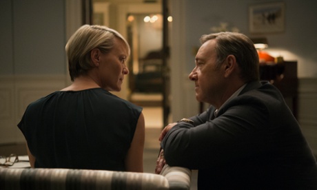 Robin Wright and Kevin Spacey on House of Cards.