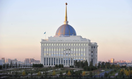 The Presidential Palace in Astana is like a Disney version of the White House in Washington.