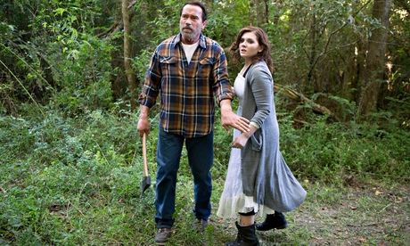 Arnold Schwarzenegger and Abigail Breslin in Maggie.