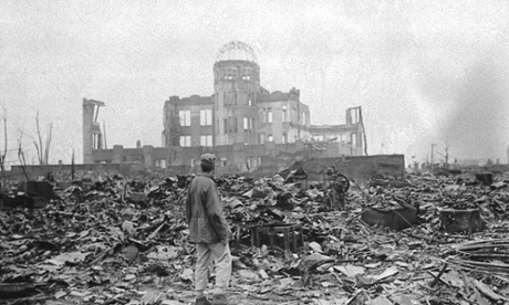 On August 6, 1945, an atomic bomb instantly destroyed almost all of the houses and buildings in Hiroshima.