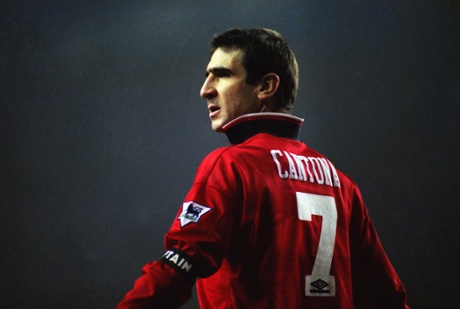 Cantona at White Hart Lane early in 1996.
