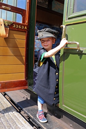 'Is this my carriage?' … the Bluebell Railway isn't just for adult steamheads