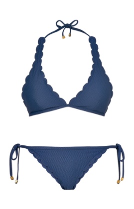 Baja scallop bikini. £95 for top, £95 for briefs, Heidi Klein at netaporter.com