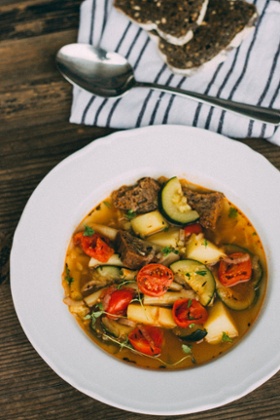 Summer vegetable stew.