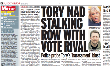 Ipso has cleared the Sunday Mirror over a complaint from the Tory MP Nadine Dorries.