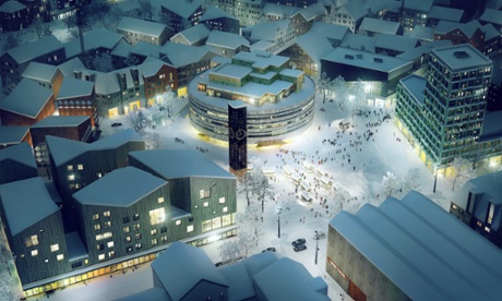 Kiruna's new city centre.