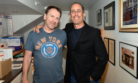 Colin Quinn and Jerry Seinfeld backstage after Colin Quinn The New York Story.