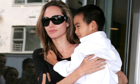 Jolie and her son, Maddox, in 2007.