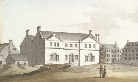 Marlborough House, Brighton. Watercolour view by Samuel Hieronymus Grimm.