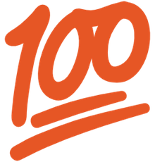 100 points emoji