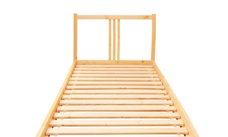 bed with no mattress