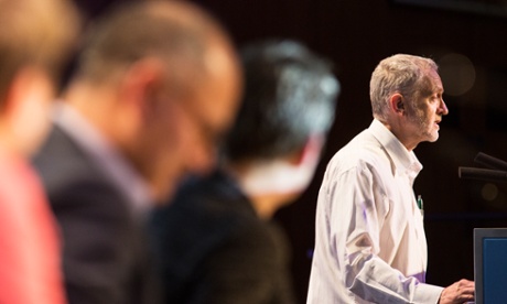 Jeremy Corbyn at a Greek Solidarity Meeting at TUC Congress.