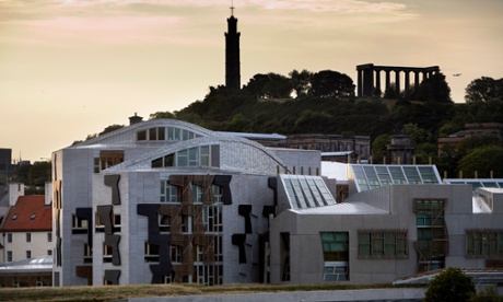 The Scottish parliament building.