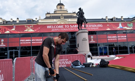World Cup draw in St Petersburg