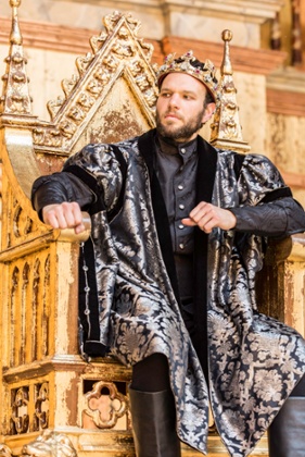 Man of action… David Sturzaker as Bolingbroke in Richard II.