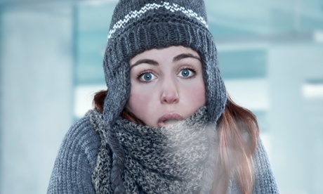 Woman in cold