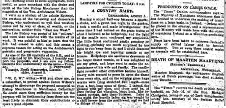 The Manchester Guardian, 5 August 1915.