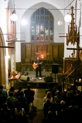 Michael Head at St Mary's Old Church, Stoke Newington.