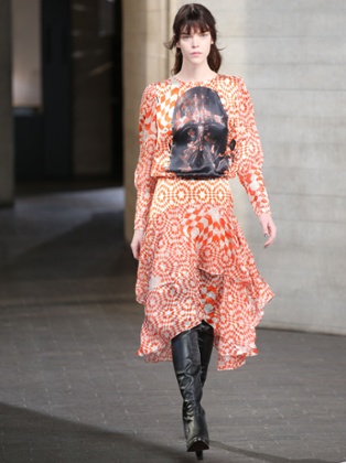 Preen turns to the dark side, plastering tops and tunics with menacing Darth Vader headshots.