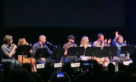 The full cast at Friday's live read.