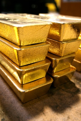 Gold bars.