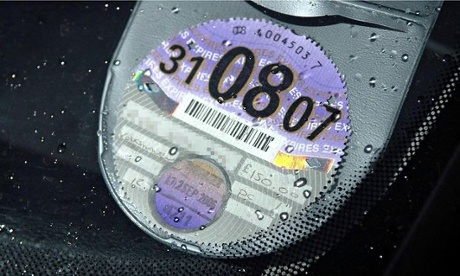 Tax disc … thing of the past.