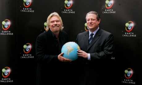 Richard Branson and Al Gore