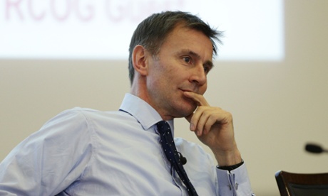 Health secretary Jeremy Hunt