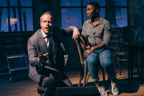 Damian Humbley and Cynthia Erivo in Songs for a New World at St James theatre, London.