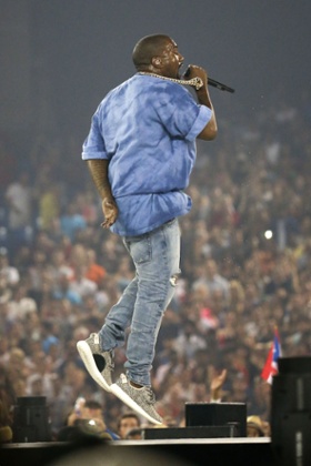 Kanye West before the sound cut out.