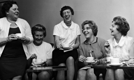 Barbara Castle with the Ford Dagenham machinists