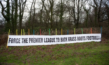 Save Grassroots football protest at Woolton, Liverpool