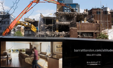 A London housing development in construction.