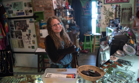 Kathleen Chippi, founder of Closer to the Heart Ministry, at her shop, One Brown Mouse, in Nederland, Colorado.