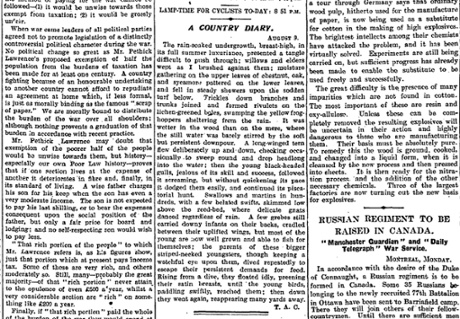 The Manchester Guardian, 10 August 1915.