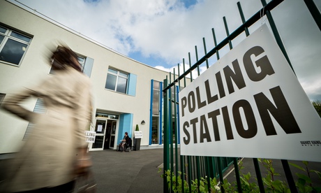 A polling station in the 2015 general election