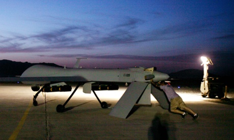A predator drone in Kandahar, southern Afghanistan.