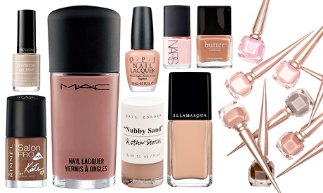 nude nail varnish selection