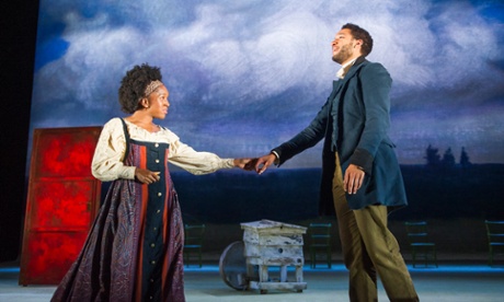 Cherrelle Skeete as Katya and Royce Pierreson as Belyaev in Three Days in the Country.