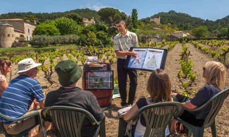 Wine tasting holiday around the vineyards of Gigondas AOC. Vaucluse, Provence-Alpes-Cote dAzur region, France