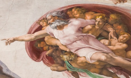 Michelangelo's God from the Sistine Chapel
