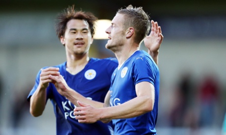 Shinji Okazaki and Jamie Vardy.