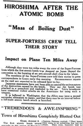 The Manchester Guardian, 8 August 1945.